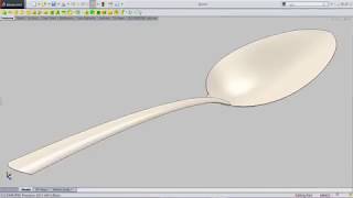 How to Make Spoon in SolidWorks