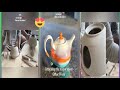 Attaching the teapot spout || Ceramics Pottery Art || #shorts