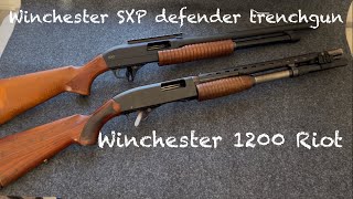 Winchester SXP defender 12 gauge “trench” shotgun- same lineage as the Winchester 1200 and 1300