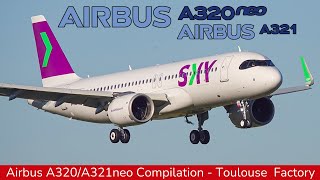 AIRBUS A320NEO \u0026 A321Neo Compilation, Airbus Toulouse Factory \u0026 Flight test (2024)