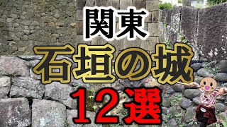 【石垣のお城12選】石垣好きが語る、関東で見られる石垣のあるお城！～群馬・栃木・茨城・千葉・埼玉・東京・神奈川編～