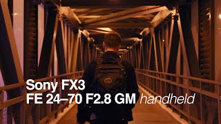 Sony FX3 + FE 24-70 F2.8 GM. Lowlight handheld test footage. Standard picture profile 4K.