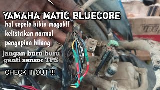 Yamaha bluecore/ Fino 125, mogok hilang pengapian, kelistrikan normal