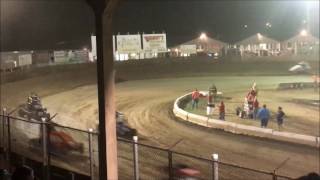 Andy Malpocker POWRI Midgets Belleville, IL A Main 7-15-16