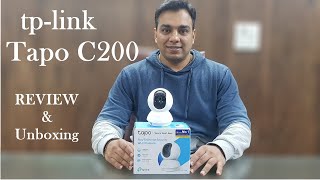 TPlink Tapo C200 Wifi Camera Review, Unboxing & detail working in Hindi || CCTV