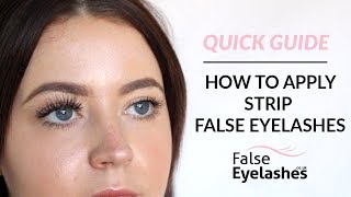 QUICK GUIDE: How To Apply False Eyelashes