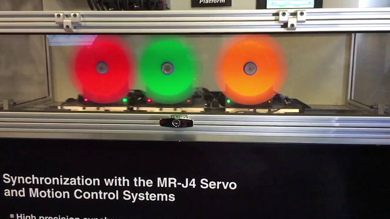 Mitsubishi Servo Motor Synchronization Demonstration Youtube