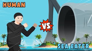 Human vs Sea Eater | Monster Animation