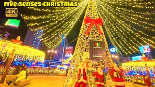 光り輝く天神の夜を楽しむ！天神のイルミネーションクリスマス【TENJIN CHRISTMAS MARKET】４K