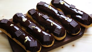 Chocolate Eclaire recipe by Christophe Adam /エクレール・ショコラ / ÉCLAIRS AU CHOCOLAT