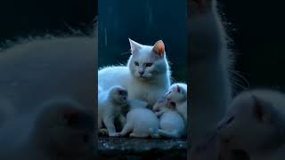 Cat heartwarming  and soft lighting for emotional moments