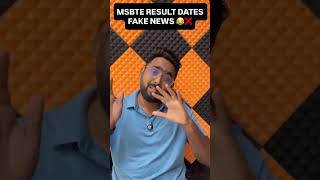 MSBTE Summer 2026 result dates | Fake news |Toshib tutorials