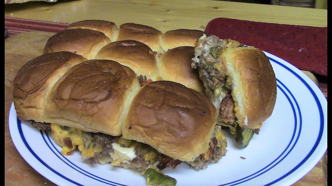 Bacon Cheeseburger Sliders - YouTube