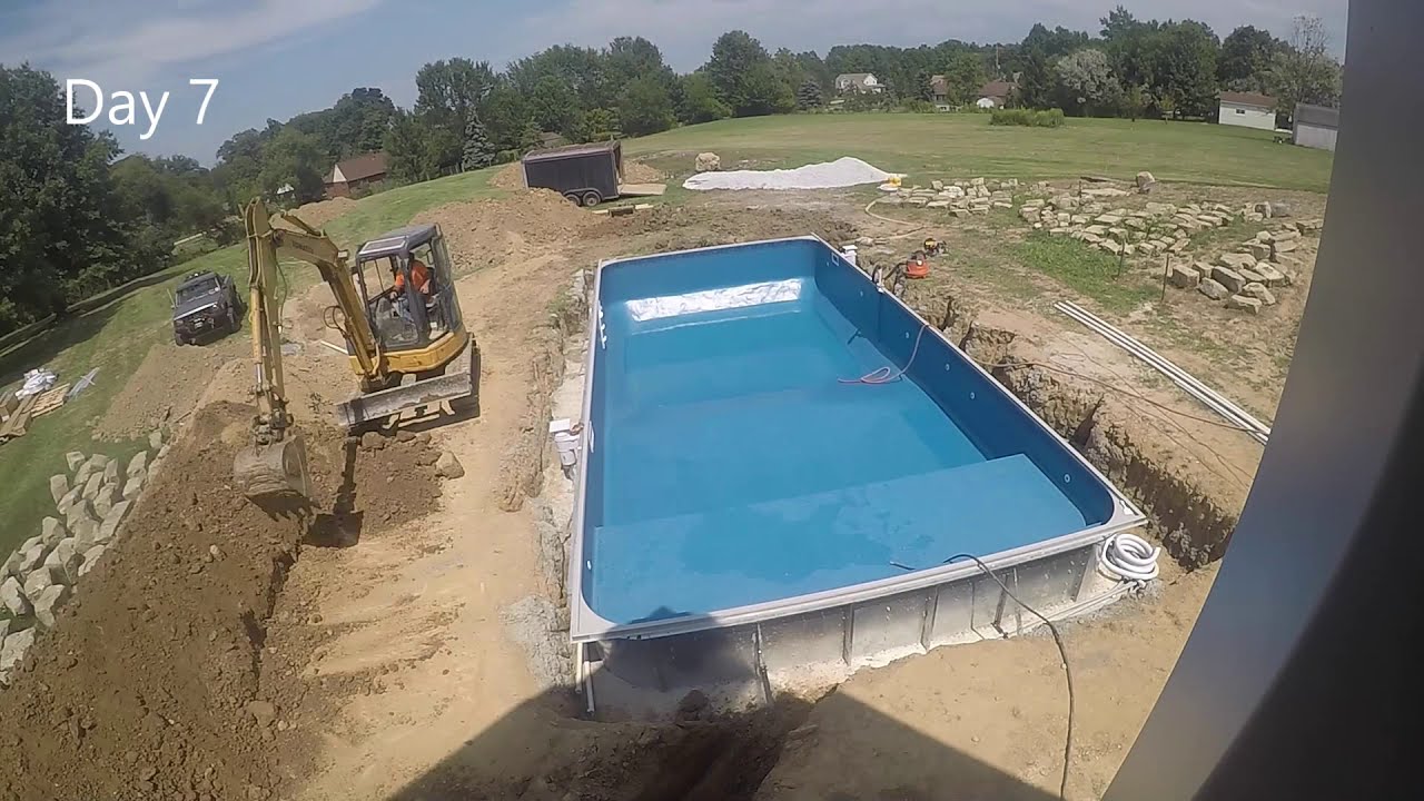 New Pool Construction Time Lapse Youtube