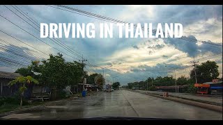 Driving in Thailand ลพบุรี โคกสำโรง Relax sound Street view