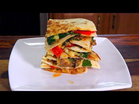 Italian Sausage Quesadillas - FOOTBALL FINGER FOODS Italian Sausage Quesadillas - FOOTBALL FINGER FOODS