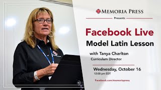 Model Latin Lesson with Tanya Charlton - A Facebook Live Recording