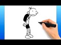 How To Draw Greg from Diary of a Wimpy Kid (Easy Drawing Tutorial)