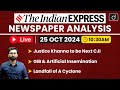 LIVE Newspaper Analysis | 25 October 2024 | The Indian Express | Drishti IAS English