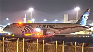 Egyptair Boeing 787-9 SU-GEV Takeoff from Narita 34L | NRT/RJAA