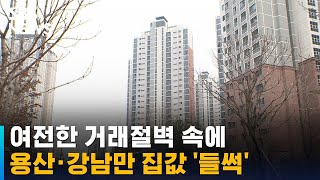 여전한 거래절벽에도 용산 · 강남만 집값 '들썩' / SBS