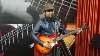 O Mere Dil Ke Chain by Deepesh musicologist on guitar