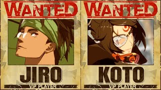 【GGST】Jiro(Anji) vs Koto(Baiken) High Level Gameplay【Guilty Gear Strive】【PS4pro/60FPS】