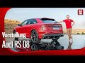 Erster Check im frischen Audi RS Q8 – kostenloses Fußbad inklusive!