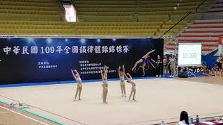 109全國韻律體操賽 國小中年級團體 五徒手 雙龍國小