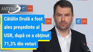 Cătălin Drulă a fost ales preşedinte al USR, după ce a obţinut 71,3% din voturi