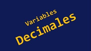 Variables Decimales