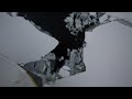 smashing through antarctic pack ice