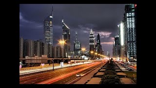 Timelapse | Shaikh Zayed road Dubai | Dubai night travel | E11 Highway United Arab Emirates | DUBAI