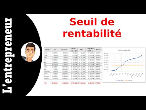 Calculer Le Seuil De Rentabilité Sur Excel - YouTube