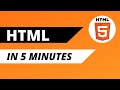 Learn HTML in 5 Minutes | HTML5 Tutorial for Beginners (2021)