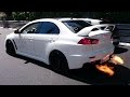 BOOSTED Lancer Evo X HUGE REVS / Spits Flame (TOP MARQUES)