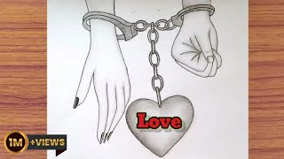 romantic couple holding hands pencil sketch tow lover hands drawing step by step holding hands easy