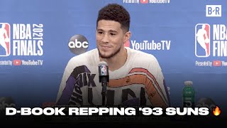 Devin Booker Pays Homage to '93 Suns at Finals Presser