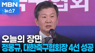 [오늘의 장면] 정몽규 대한축구협회장, 4선 성공 [MBN 뉴스7]