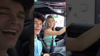 Starbucks drive thru as Ariana Grande😂 (Brent Rivera) #shorts