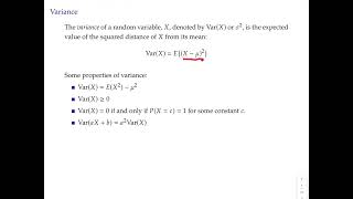 Econometrics topic 2 video 2: Expected value, variance, and standard deviation