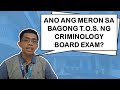 ANO ANG MERON SA BAGONG T.O.S. NG CRIMINOLOGY BOARD EXAM? | Criminology Talks