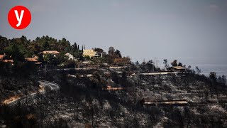 תיעוד רחפן: נזקי השריפה בהרי ירושלים