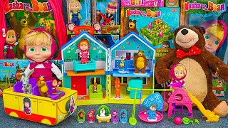 100 Minutes Satisfying with Unboxing Cute Masha and The Bear Secret House Set 🏰 Review Toys