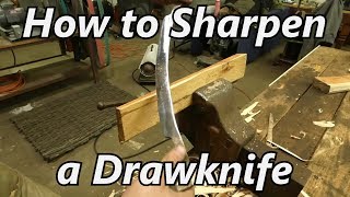 How to Sharpen a Drawknife - The Easy Way | Iron Wolf Industrial