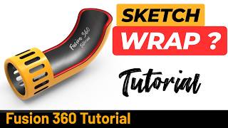 Fusion 360 Tutorial 265 - Sketch on Surface , Extrude, Revolve, Shell, Circular Pattern.