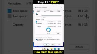 How much space take Tiny11 23H2 (Before/After Updates)