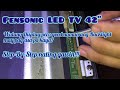 Pensonic LEDTV-4288 No Picture but good Backlight | How to Fixed