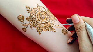 Arabic Style Bridal Mehndi Design | Meher's Henna