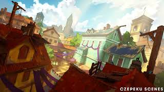 City Rooftop Chase - Animated Scene - Czepeku